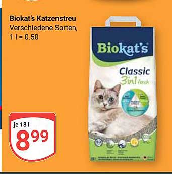 Biokat's Katzenstreu Verschiedene Sorten, 1 l = 0.50