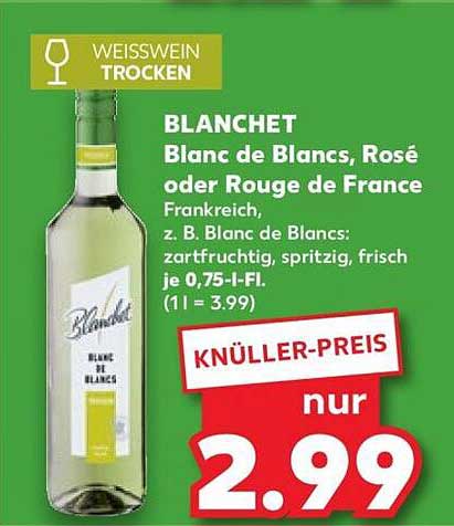 BLANCHET Blanc de Blancs, Rosé oder Rouge de France