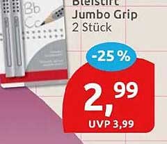 Bleistift Jumbo Grip 2 Stück