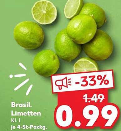 Brasil. Limetten Kl. I je 4-St-Packg.