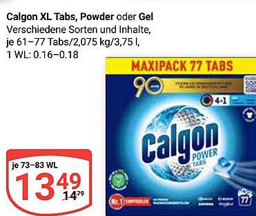 Calgon XL Tabs, Powder oder Gel