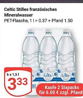 Celtic Stilles französisches Mineralwasser