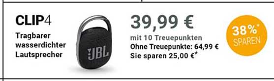 CLIP4 Tragbarer wasserdichter Lautsprecher