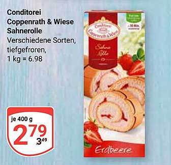 Conditorei Coppenrath & Wiese Sahnerolle Erdbeere