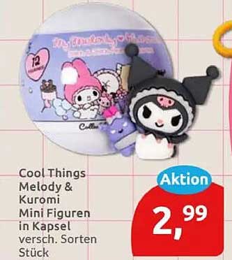 Cool Things Melody & Kuromi Mini Figuren in Kapsel versch. Sorten Stück