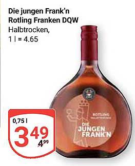 Die jungen Frank’n Rotling Franken DQW Halbtrocken, 0,75 l