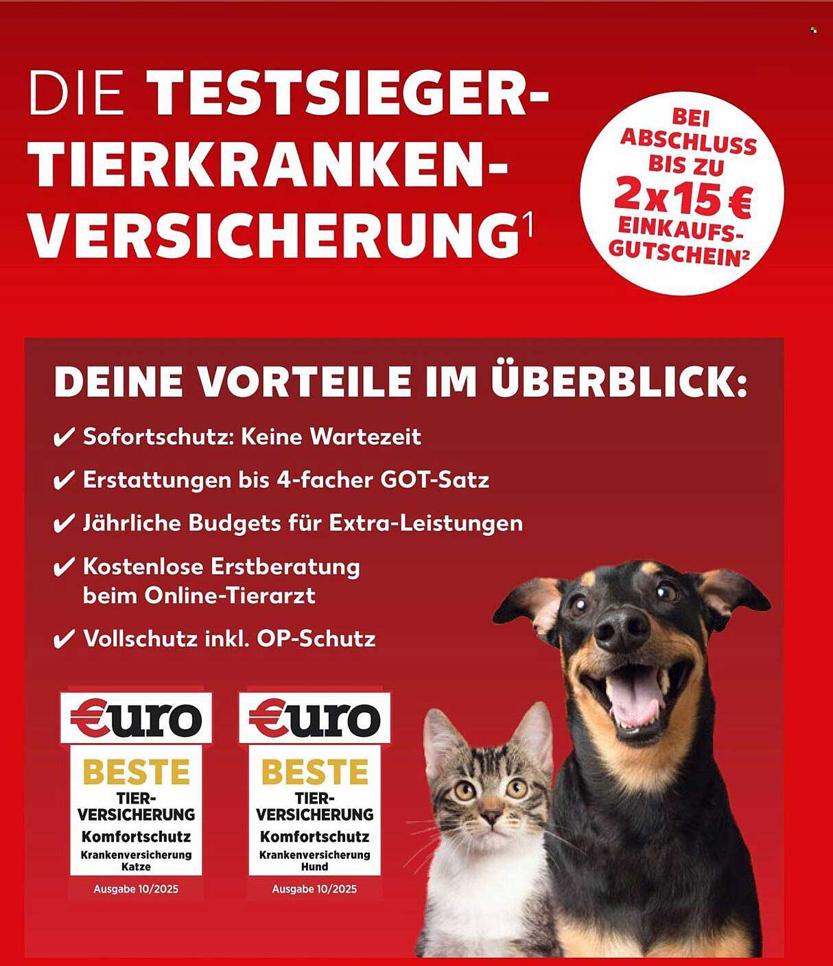 DIE TESTSIEGER-TIERKRANKEN-VERSICHERUNG