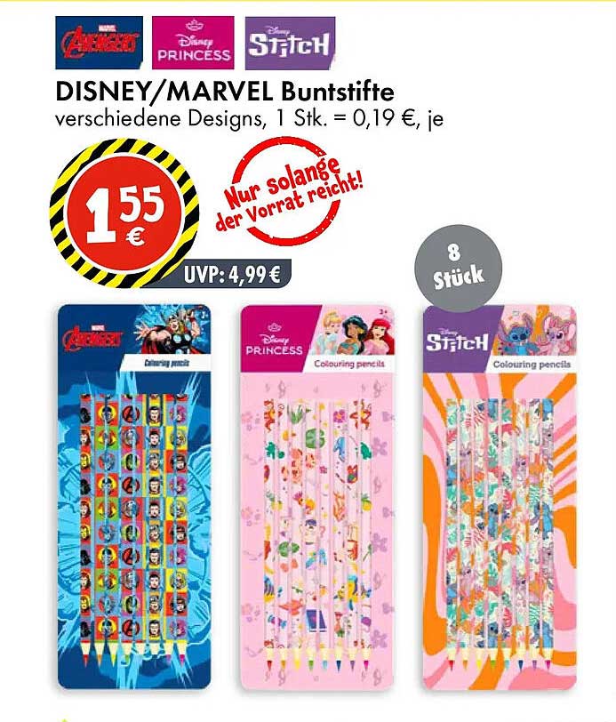DISNEY/MARVEL Buntstifte