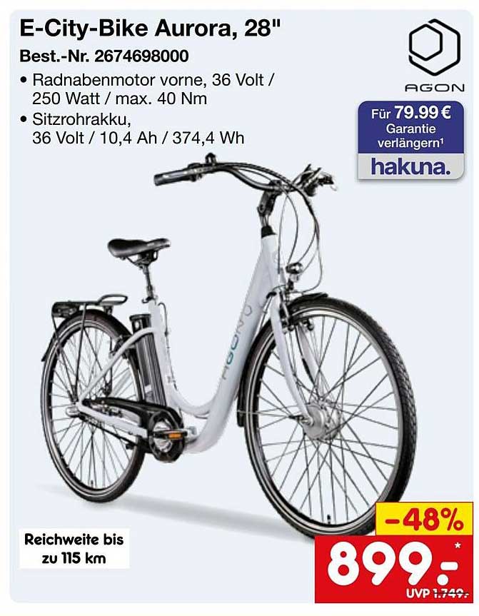 E-City-Bike Aurora, 28"