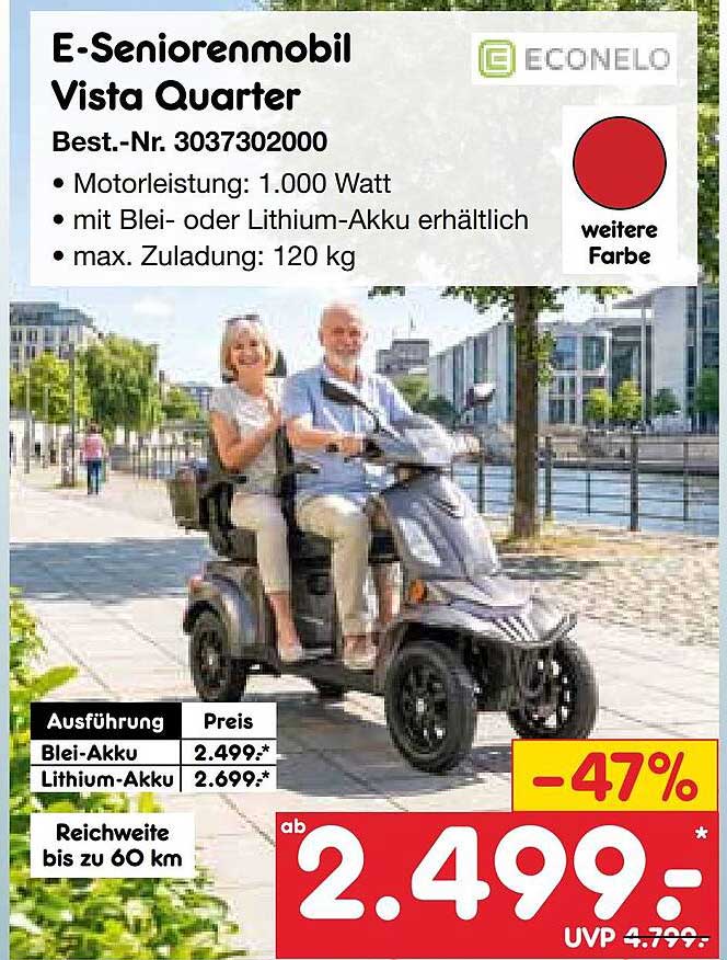 E-Seniorenmobil Vista Quarter