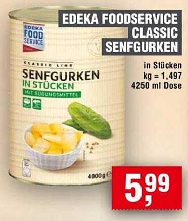 EDEKA FOODSERVICE CLASSIC SENFGURKEN