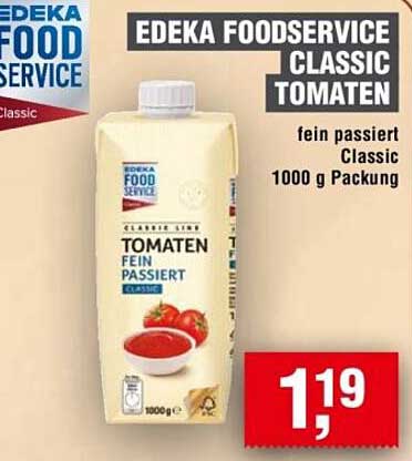 EDEKA FOODSERVICE CLASSIC TOMATEN fein passiert Classic 1000 g Packung