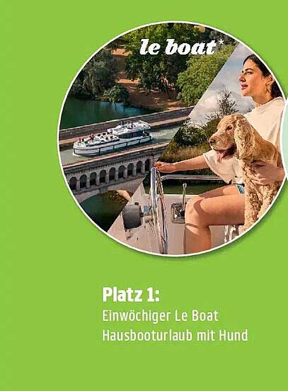 Einwöchiger Le Boat Hausbooturlaub mit Hund