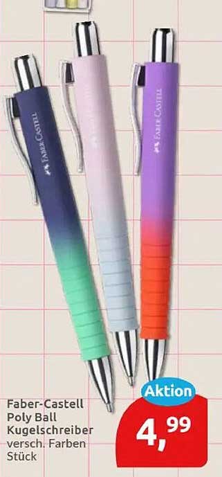 Faber-Castell Poly Ball Kugelschreiber versch. Farben Stück