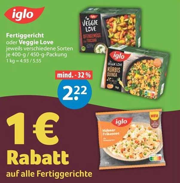 Fertiggericht oder Veggie Love jeweils verschiedene Sorten je 400-g / 450-g-Packung