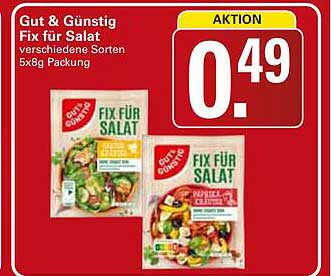 Fix für Salat verschiedene Sorten 5x8g Packung