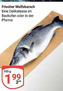 Frischer Wolfsbarsch