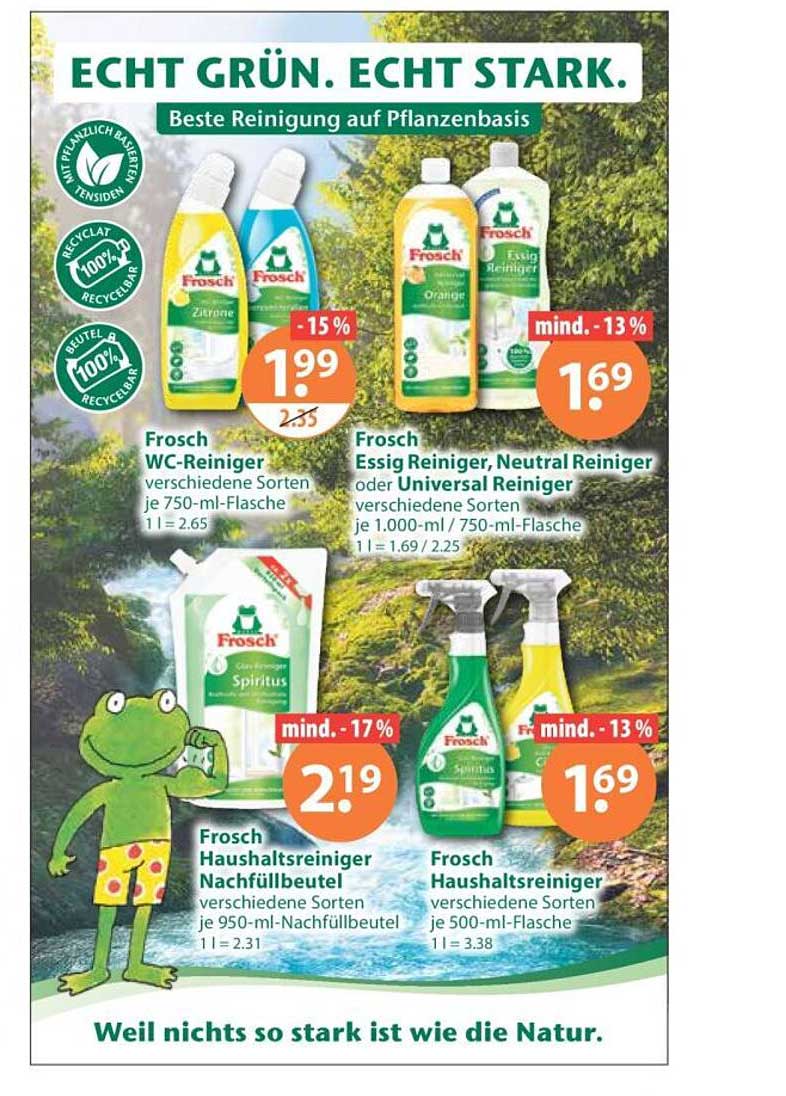 Frosch WC-Reiniger verschiedene Sorten je 750-ml-Flasche