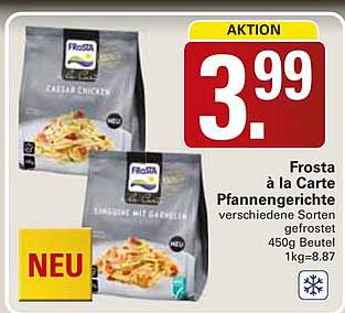 Frosta à la Carte Pfannengerichte verschiedene Sorten gefrostet 450g Beutel