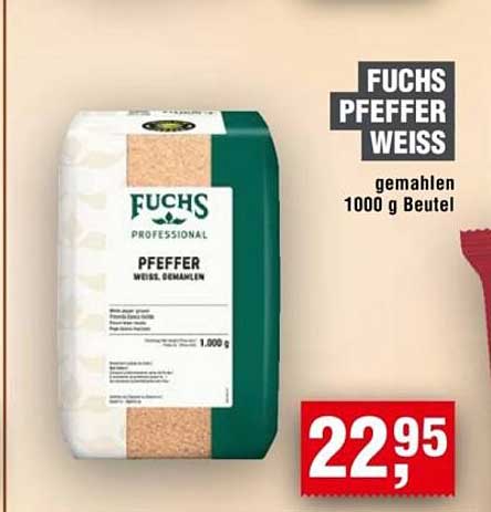 FUCHS PFEFFER WEISS gemahlen 1000 g Beutel