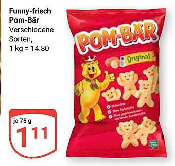 Funny-frisch Pom-Bär Verschiedene Sorten, 1 kg = 14.80