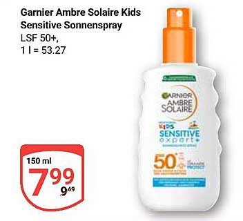 Garnier Ambre Solaire Kids Sensitive Sonnenspray LSF 50+