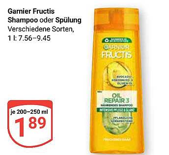Garnier Fructis Shampoo oder Spülung