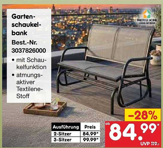 Garten-schaukel-bank