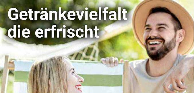 Getränkevielfalt die erfrischt