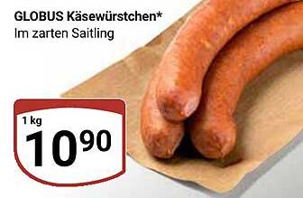 GLOBUS Käsewürstchen* Im zarten Saitling