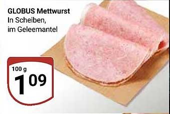 GLOBUS Mettwurst In Scheiben, im Geleemantel