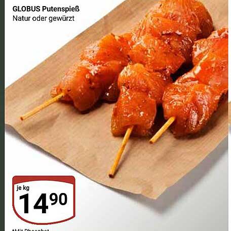 GLOBUS Putenspieß Natur oder gewürzt