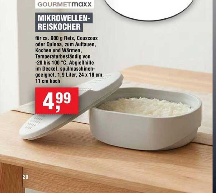 GOURMETmaxx MIKROWELLEN-REISKOCHER