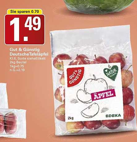 Gut & Günstig Deutsche Tafeläpfel