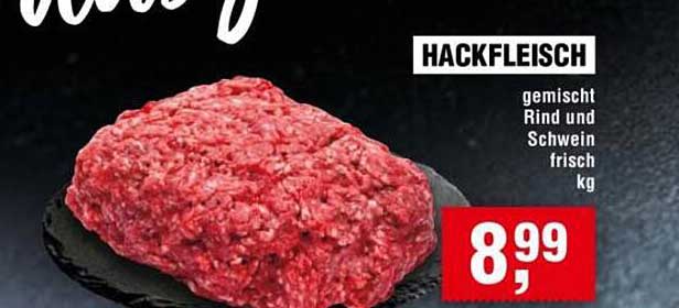 HACKFLEISCH gemischt Rind und Schwein frisch kg