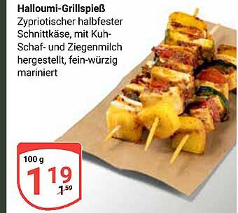 Halloumi-Grillspieß