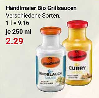 Händlmaier Bio Grillsaucen