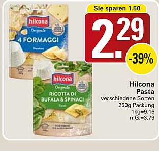 Hilcona Pasta verschiedene Sorten 250g