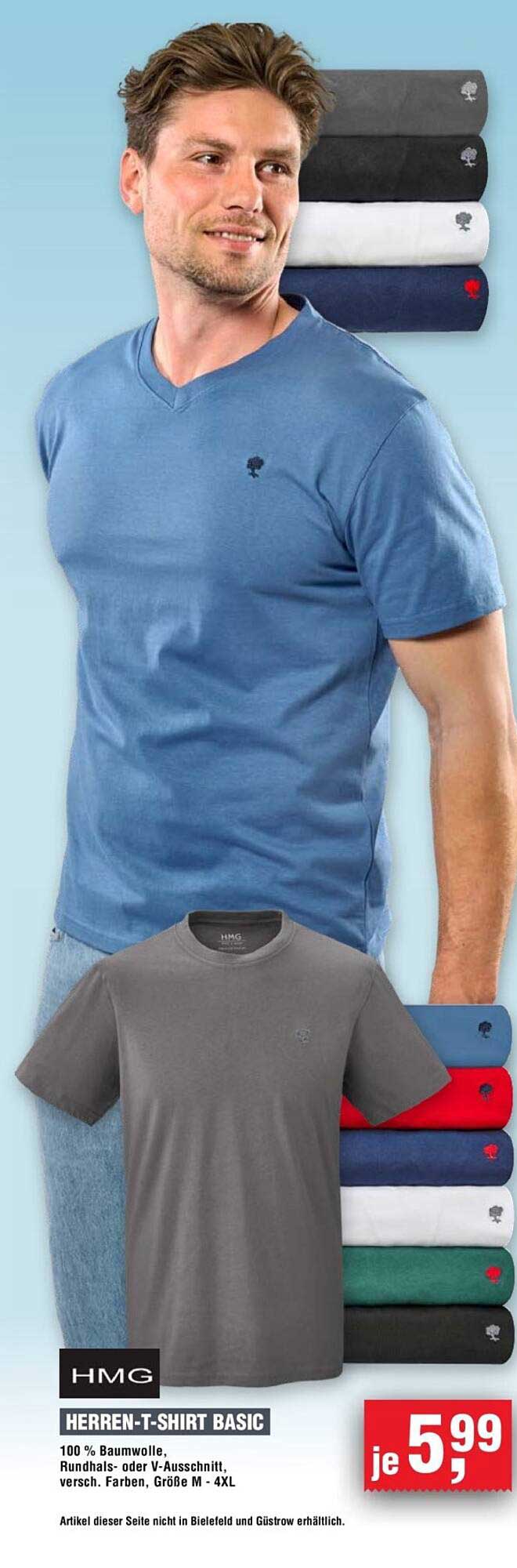 HMG HERREN-T-SHIRT BASIC