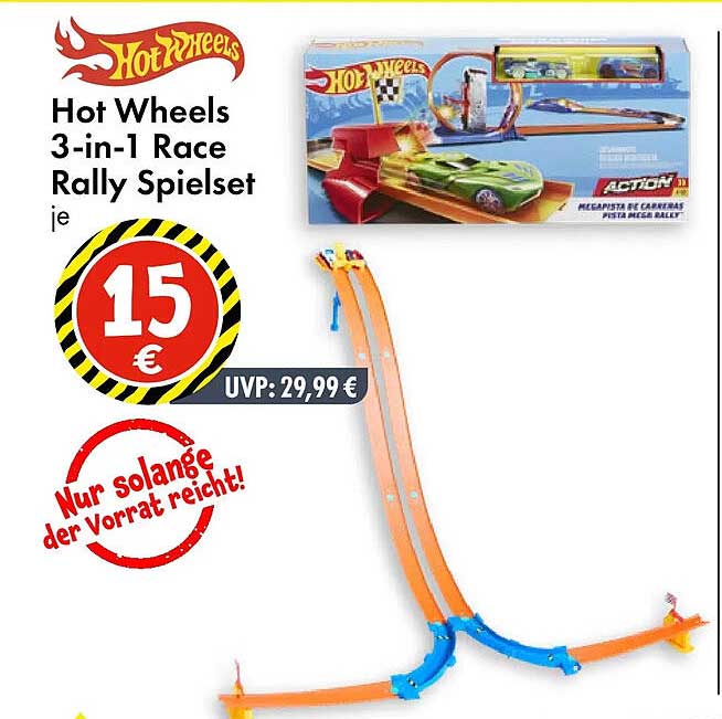Hot Wheels 3-in-1 Race Rally Spielset