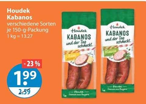 Houdek Kabanos verschiedene Sorten je 150-g-Packung 1 kg = 13.27