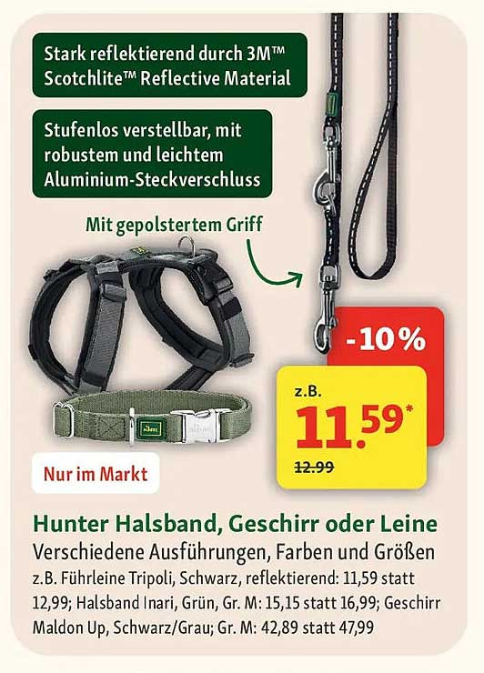 Hunter Halsband, Geschirr oder Leine