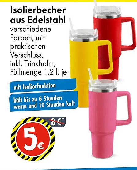 Isolierbecher aus Edelstahl