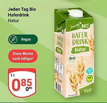 Jeden Tag Bio Haferdrink Natur