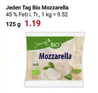 Jeden Tag Bio Mozzarella