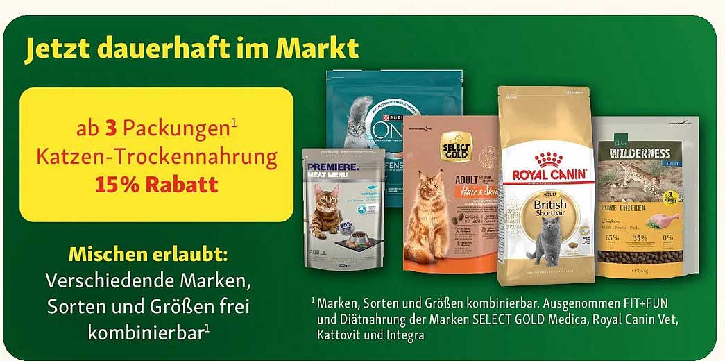 Jetzt dauerhaft im Markt