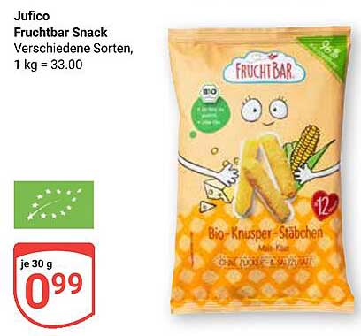 Jufico Fruchtbar Snack Verschiedene Sorten, 1 kg = 33.00
