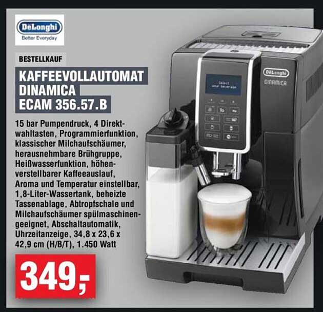 KAFFEEVOLLAUTOMAT DINAMICA ECAM 356.57.B