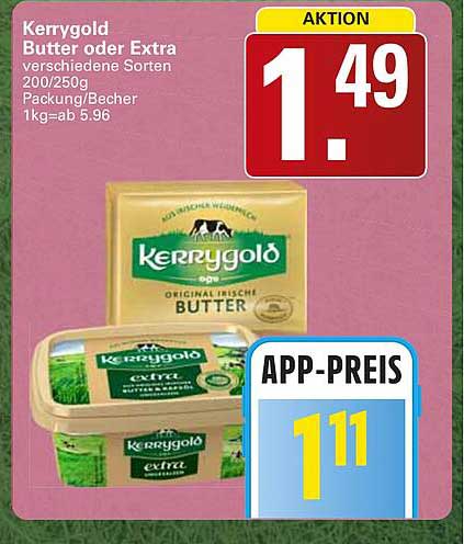 Kerrygold Butter oder Extra verschiedene Sorten