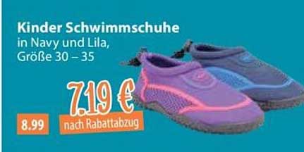 Kinder Schwimmschuhe in Navy und Lila, Größe 30 – 35